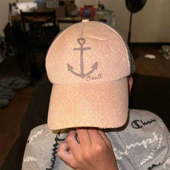 O'neill Hat Anchor Snapback Hat Pink Hat Adjustable Pink Adult Size Hat - Picture 1 of 7